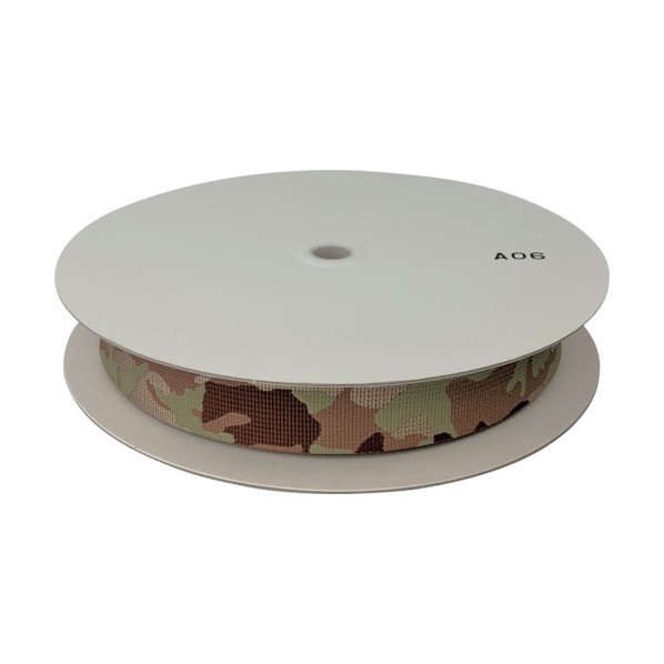 ユタカメイク ベルト 迷彩ナイロン平ベルトドラム巻 デザート 1.5t&times;38mm&times;25m PFME-331 1点｜DIY FACTORY ONLINE SHOP