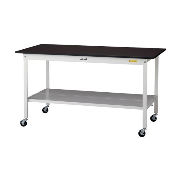 ※法人専用品※山金工業 実験用ラボテーブル 移動式 SLMC-1575TT-BRW 1台