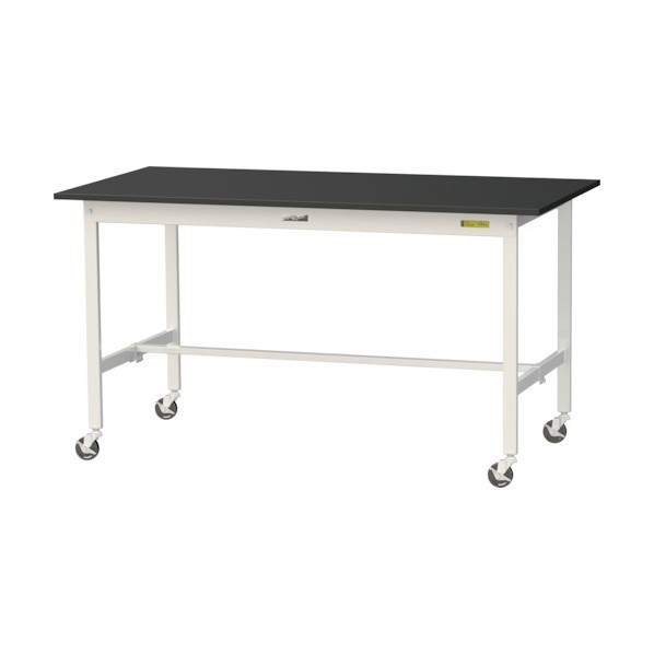 山金工業 実験用ラボテーブル 移動式 SLKC-1575-BKW 1台