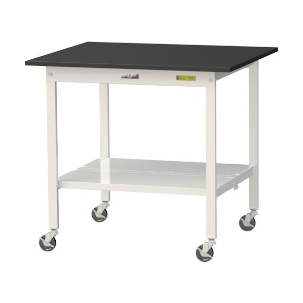 ※法人専用品※山金工業 実験用ラボテーブル 移動式 SLKC-975TT-BKW 1台