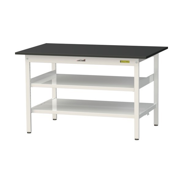 ※法人専用品※山金工業 実験用ラボテーブル 固定式 SLK-1275TTF-BKW 1台｜DIY FACTORY ONLINE SHOP