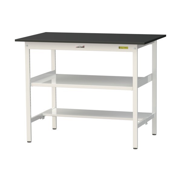 ※法人専用品※山金工業 実験用ラボテーブル 固定式 SLKH-1275TF-BKW 1台