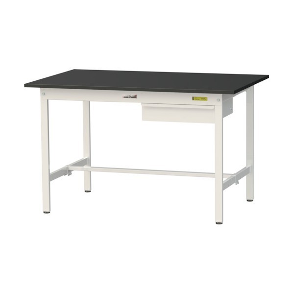 ※法人専用品※山金工業 実験用ラボテーブル 固定式 キャビネット付 SLK-1275U-BKW 1台