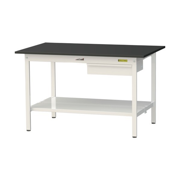 ※法人専用品※山金工業 実験用ラボテーブル 固定式 キャビネット付 SLK-1275UTT-BKW 1台｜DIY FACTORY ONLINE SHOP