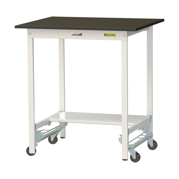 ※法人専用品※山金工業 実験用ラボテーブル ワンタッチ移動タイプ SLMUH-975T-BRW 1台