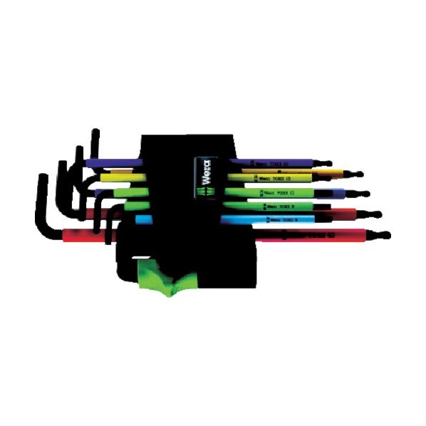 Wera Wera967SPKL/10SMNマルチカラートルクスキーセット 073599 1点