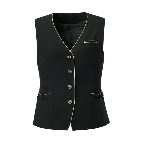 事務服 ベスト レディース オフィス 制服 ブラック 11 GVEL-2507-B9-11