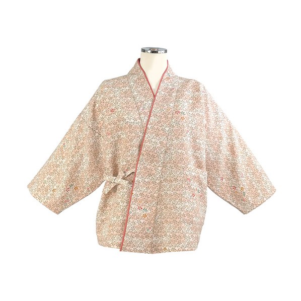二部式きもの(上) 茶衣着 和服 ユニフォーム ピンク M OD253-M