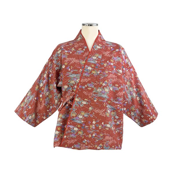二部式きもの（上） 茶衣着 和服 ユニフォーム ミディアムレッド L OD204-L｜DIY FACTORY ONLINE SHOP