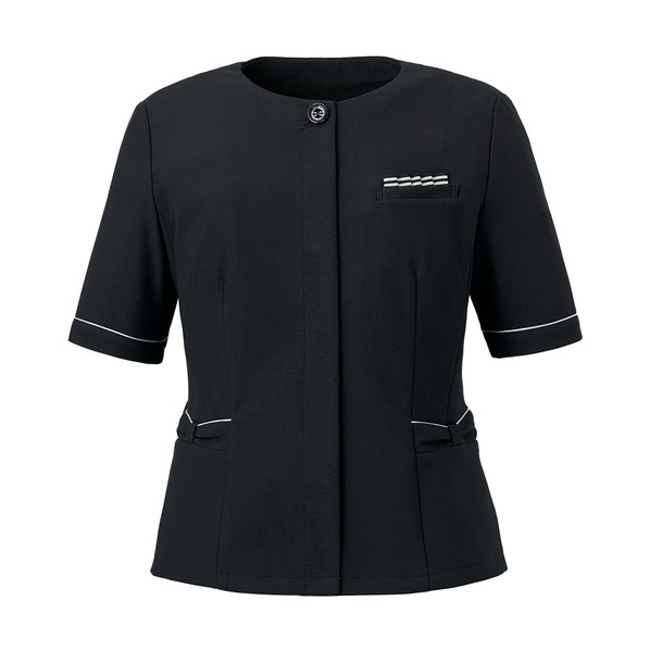 事務服 オーバーブラウス 半袖 レディース 制服 ネイビー 09 09 ネイビー GOBL-2506-K3-09