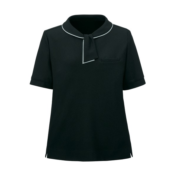 ポロシャツ 半袖 黒 レディース 事務服 ブラック L L 黒 GCSL-2303-B9-L 8,687円