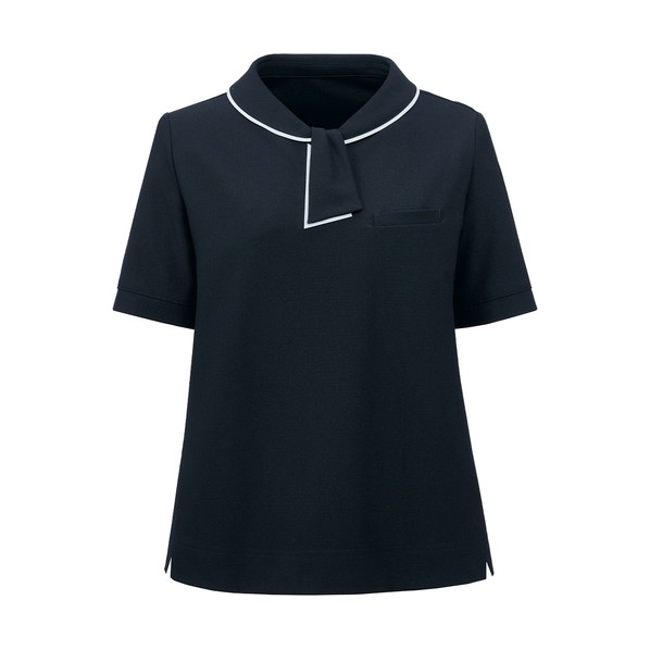 ポロシャツ 半袖 紺 レディース 事務服 ネイビー LL LL 紺 GCSL-2303-K3-LL