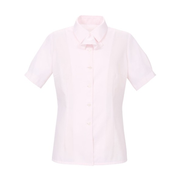 ブラウス シャツ レディース 半袖 ピンク 19号 19号 ピンク BL-445-D1-19｜DIY FACTORY ONLINE SHOP