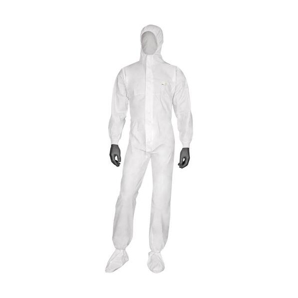 ※法人専用品※セーフラン安全用品 DT117化学防護服 EN1073-2 Class-1 XLサイズ 【1ケース20着】 XL ホワイト D0077C-XL 20着｜DIY FACTORY ONLINE SHOP