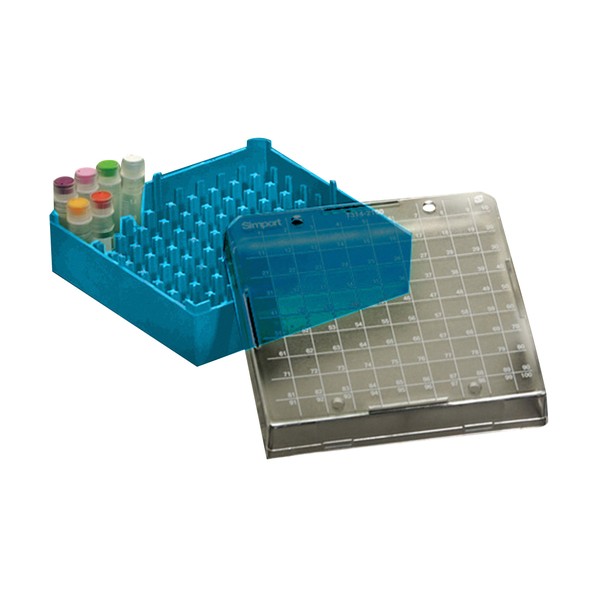 Simport クライオストレージボックス Cryostore TM 青 T314-2100B 4個