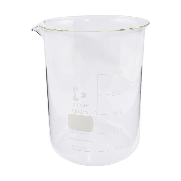 SCHOTT/DURAN ビーカー 3000mL 211066807 1個 ビーカー-研究・実験用品-容器・試験管
