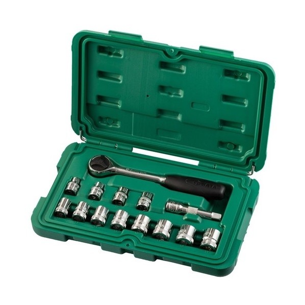 SATA 6角ソケットレンチセット 差込角9．5mm（14点） 09523 1S