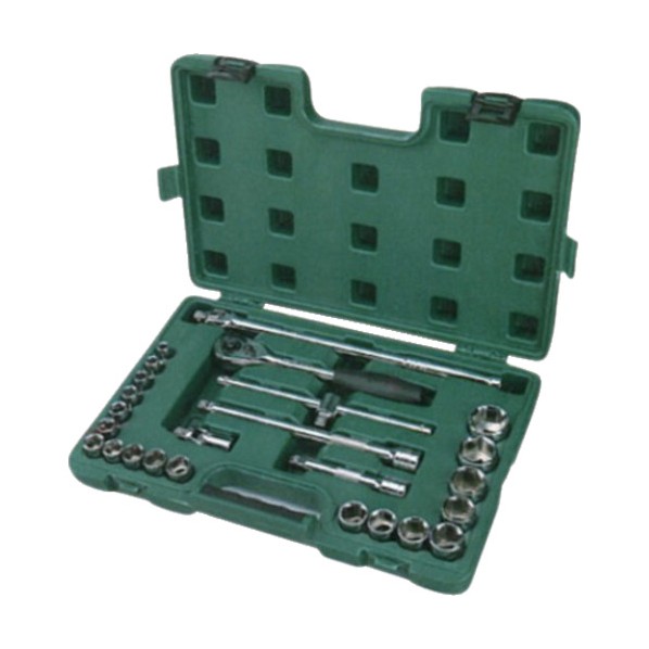SATA 6角ソケットレンチセット 差込角12．7mm（25点） 09061 1S