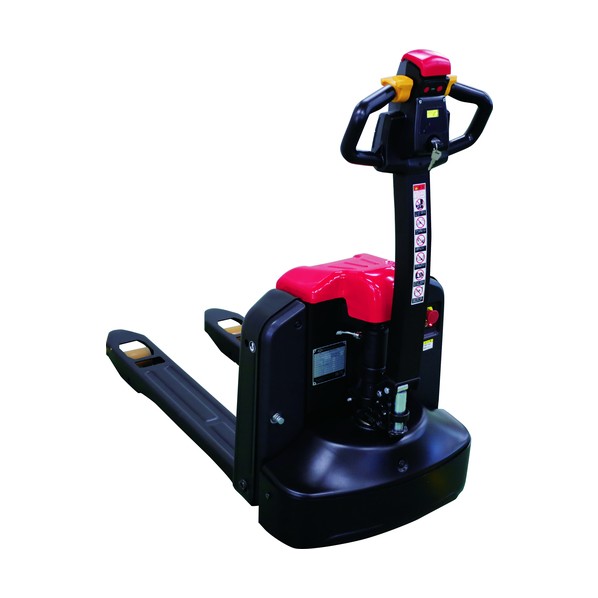 ※法人専用品※スギヤス 電動ハンドパレットトラック ドライブパレットトラック 均等荷重2000kg フォーク長さ1220&times;幅150&times;間隔385mm BDP20LL 1台｜DIY FACTORY ONLINE SHOP
