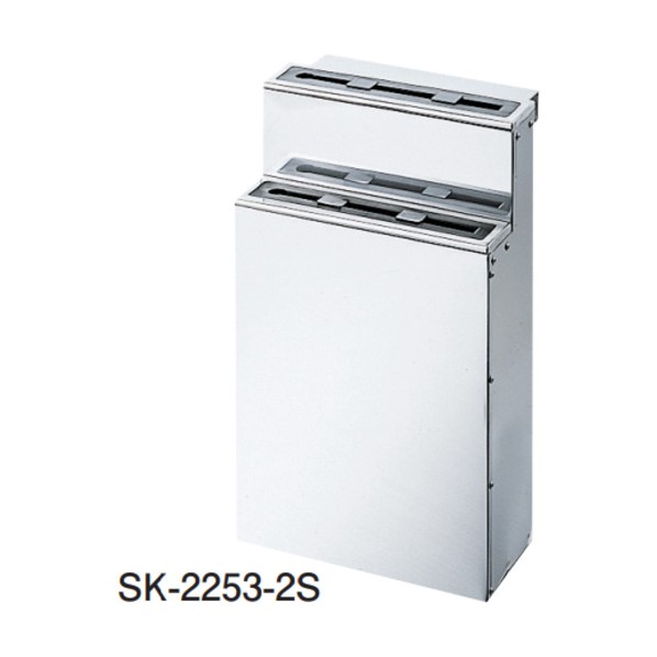 スギコ産業 18-0 ゴム付庖丁差(流し掛) 2段小 222×107×H372mm SK-2253-2S 1点|DIY FACTORY ONLINE SHOP