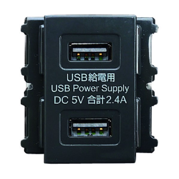 スガツネ(LAMP) (210033280)DM2-U2P2-GR埋込充電用USBコンセント DM2-U2P2-GR 1点