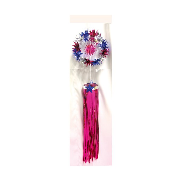 七夕装飾 大型七夕 スパークリング吹流しピンク 46-5899