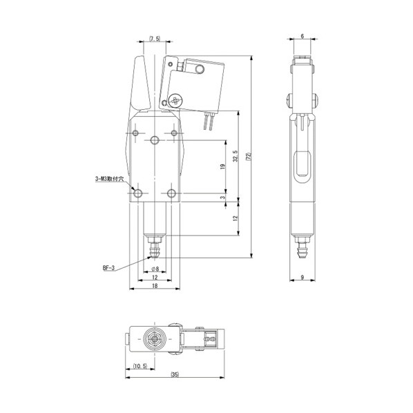 伝令ファスナーES（最高限度SW付） CHK-ES-08-C1