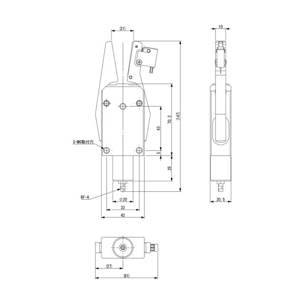 ※法人専用品※スター精機 ランナーチャックEX(リミットSW付) CHK-EX-20-C1 0｜DIY FACTORY ONLINE SHOP 23,031円