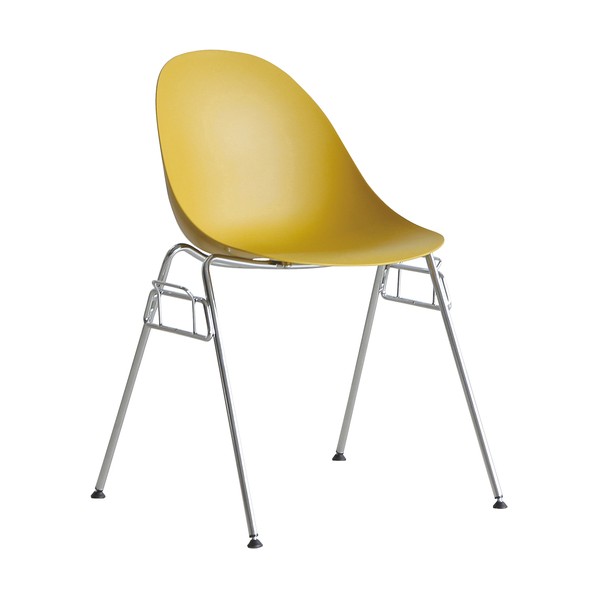 事務室女性議長 エッグ女性議長A 黄色 EGG A CHAIR YELLOW