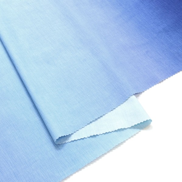 日本紐釦取り引き ハワイアン グラデーション刷り上げる出どころ シーチング 巾約110cm×7m切売取りすてる 綿津見青碧 DD11216-307-7M 7m