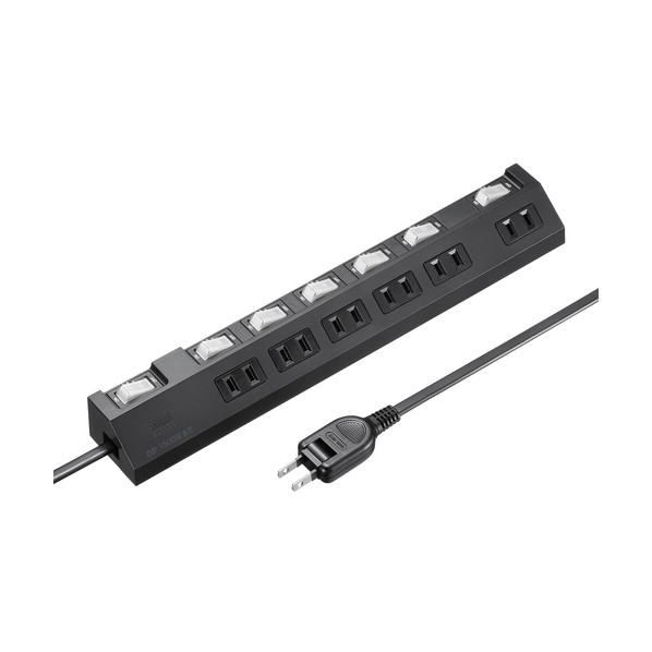 タップ 節電タップ ブラック TAP-S30-2BK 1個