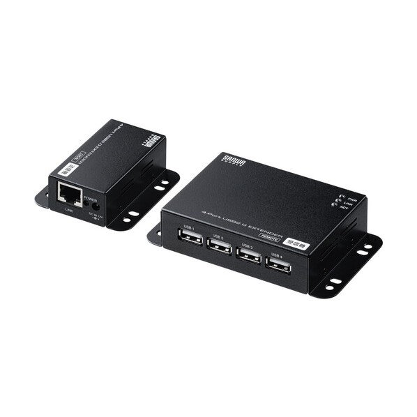 USB2．0エクステンダー 50m取りひろげる、4界面 黒いこと USB-EXSET6 1個