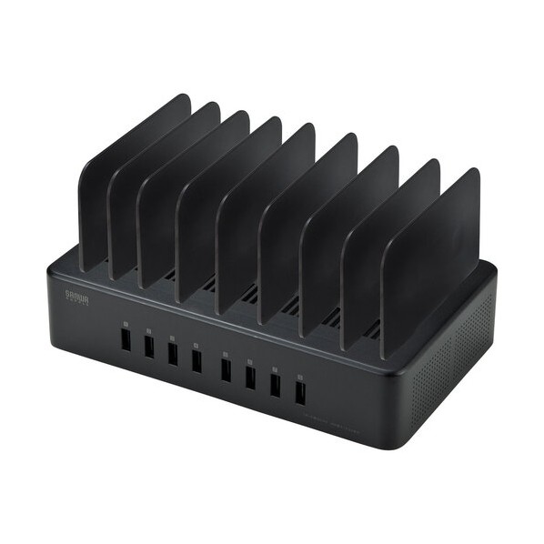USB充電スタンド（8ポート･合計19．2A･高耐久タイプ） ACA-STN74BK 16,946円