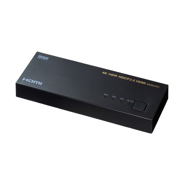 サンワサプライ 4K･HDR･HDCP2.2相応うHDMIうつり変わり器（3インプット･1最終生産物） SW-HDR31LN 1仕かける その他-花・ガーデン・DIY