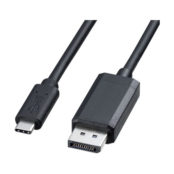 サンワサプライ TypeC-DisplayPort変換ケーブル 1m KC-ALCDP10K 1セット