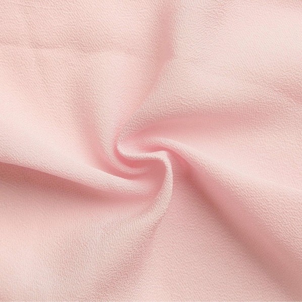日本紐釦貿易 一越ちりめん 無地 巾約70cm×8m切売カット 薄ピンク PIC-45-8M 8m
