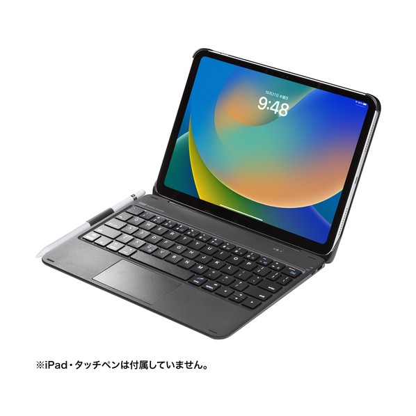 サンワサプライ 10.9インチiPad専用ケース付きキーボード タッチパッド内蔵 SKB-BTIPAD3BK 1セット