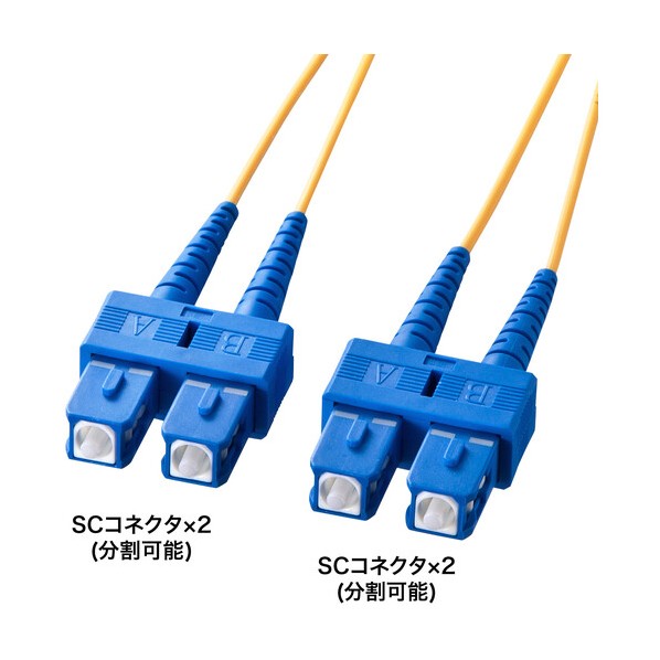眼鏡型光衣料繊維有線テレビ(シングル8.6μm、SC×2-SC×2、30m) HKB-SCSC1-30N 1本