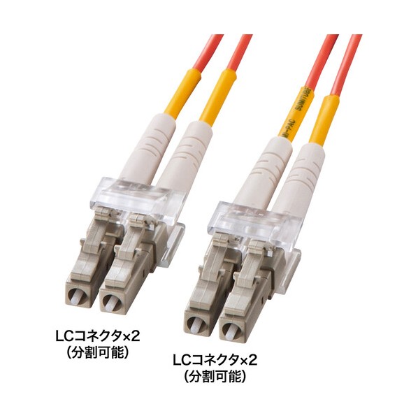 眼鏡型光衣料繊維有線テレビ(マルチ50μm、LC×2-LC×2、50m) HKB-LCLC5-50N 1本