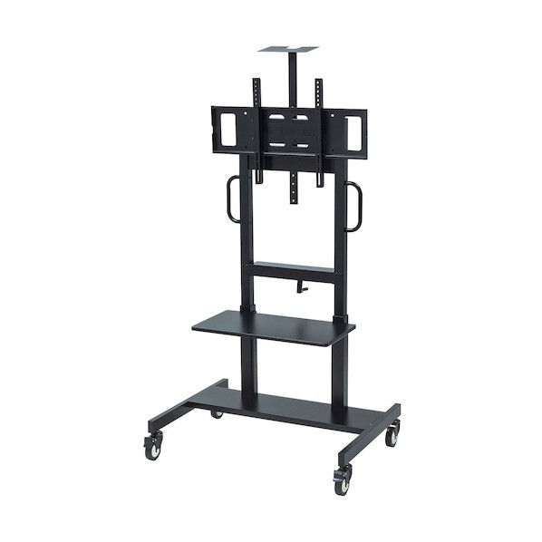 ※法人専用品※ 55~75型対応手動昇降液晶ディスプレイスタンド CR-PL45BK 1台|DIY FACTORY ONLINE SHOP