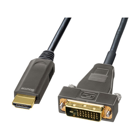HDMI-DVI AOC（光衣料繊維）有線テレビ10m KM-固定ディスク21-FB100 1本
