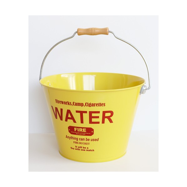 ※法人専用品※サンカ ファイアーバケット(Fire Bucket Ye/Re) 300×180×200mm 黄/赤 60027 8個