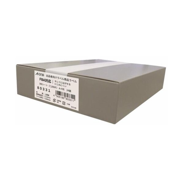 エーワン 出品者向け商品ラベル 80331 白 80331 300枚