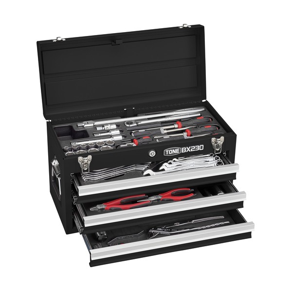 トネ 整備用工具セット ツールセット 差込角12.7mm ブラック TSA450BK 1セット