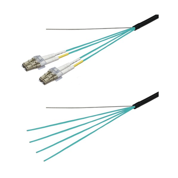 OM3マルチ流行り物グラスファイバー有線テレビ（LC-繋ぎなし）4芯＜室外用（強化）LAPカクテルドレス＞10m DFC-MM(OM3)DLCN-FDL41(10M) 1本