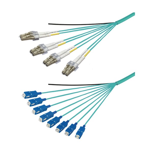 OM3マルチ流行り物グラスファイバー有線テレビ（LC-SC）8芯＜屋内用（強化）＞4m DFC-MM(OM3)DLCSC-RMT81(4M) 1本