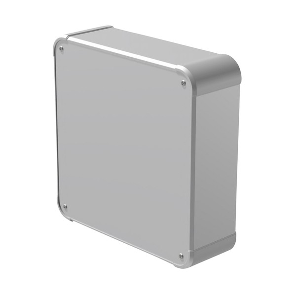 軽銀抑えつけるボックス席 AUX続きもの 221．5×161×161粍 しろがね色 AUX222-16-16RH-SS 1台