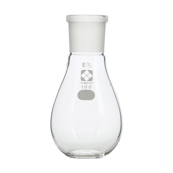 同じよう摺合大型はしけなす形瓶 29/32 100mL 100 005400-32100