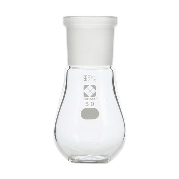 共通摺合平底なす形フラスコ 29/32 50mL 50 005400-3250