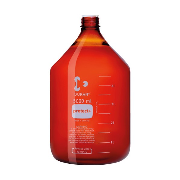 プロテクトプラスコートねじ口びん 茶かっ色 びんのみ 5000mL 5000 017590-5000 1本